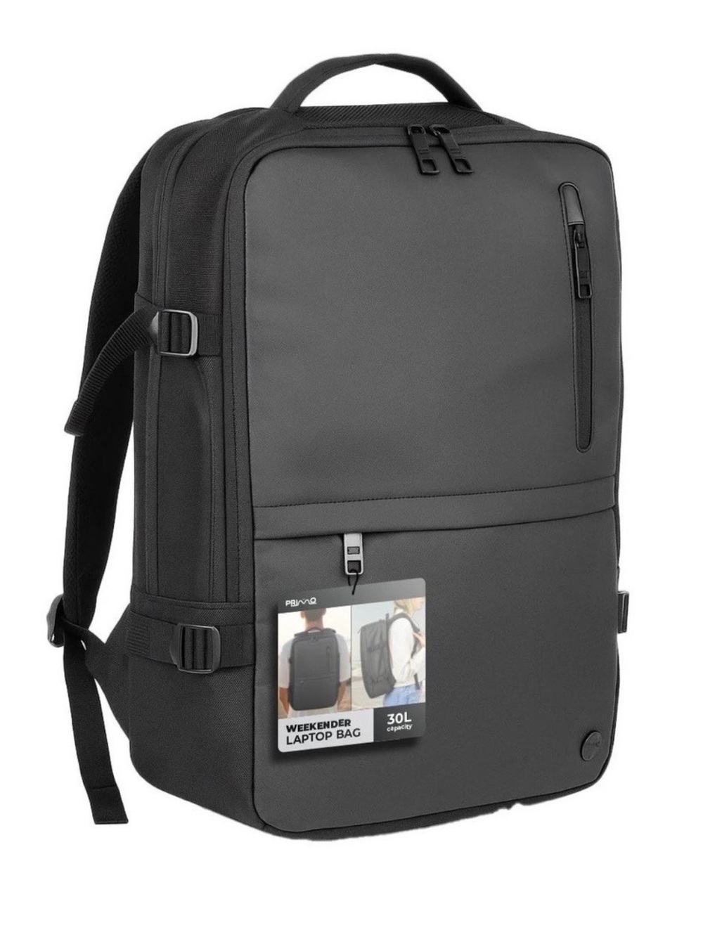 Primo 30L Weekender Laptop Backpack – Travel Carry-On USB Charging Port